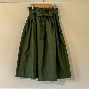 Uniqlo Olive Paperbag Skirt